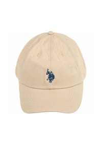 U.S. POLO ASSN. - Unisex Cap - Logo, Baumwolle, einfarbig - Beige