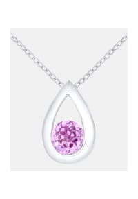 Diamant L'eternel - Kette mit Anhänger, mit Saphir, 375 Weißgold - white gold