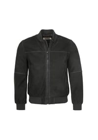PUNCHBALL® - Herren Lederjacke Blosuon Rindsnubuk schwarz - schwarz