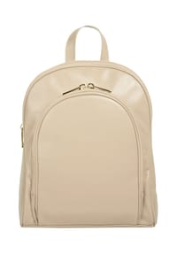 Cluty - City-Rucksack Echt Leder, Made In Italy - beige