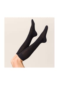 KUNERT - Kniestrümpfe Wool Care, Rippbündchen, für Damen - 0070  BLACK