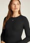 TOMMY Jeans Langarmshirt, Label, Rippstruktur, für Damen Bild 3