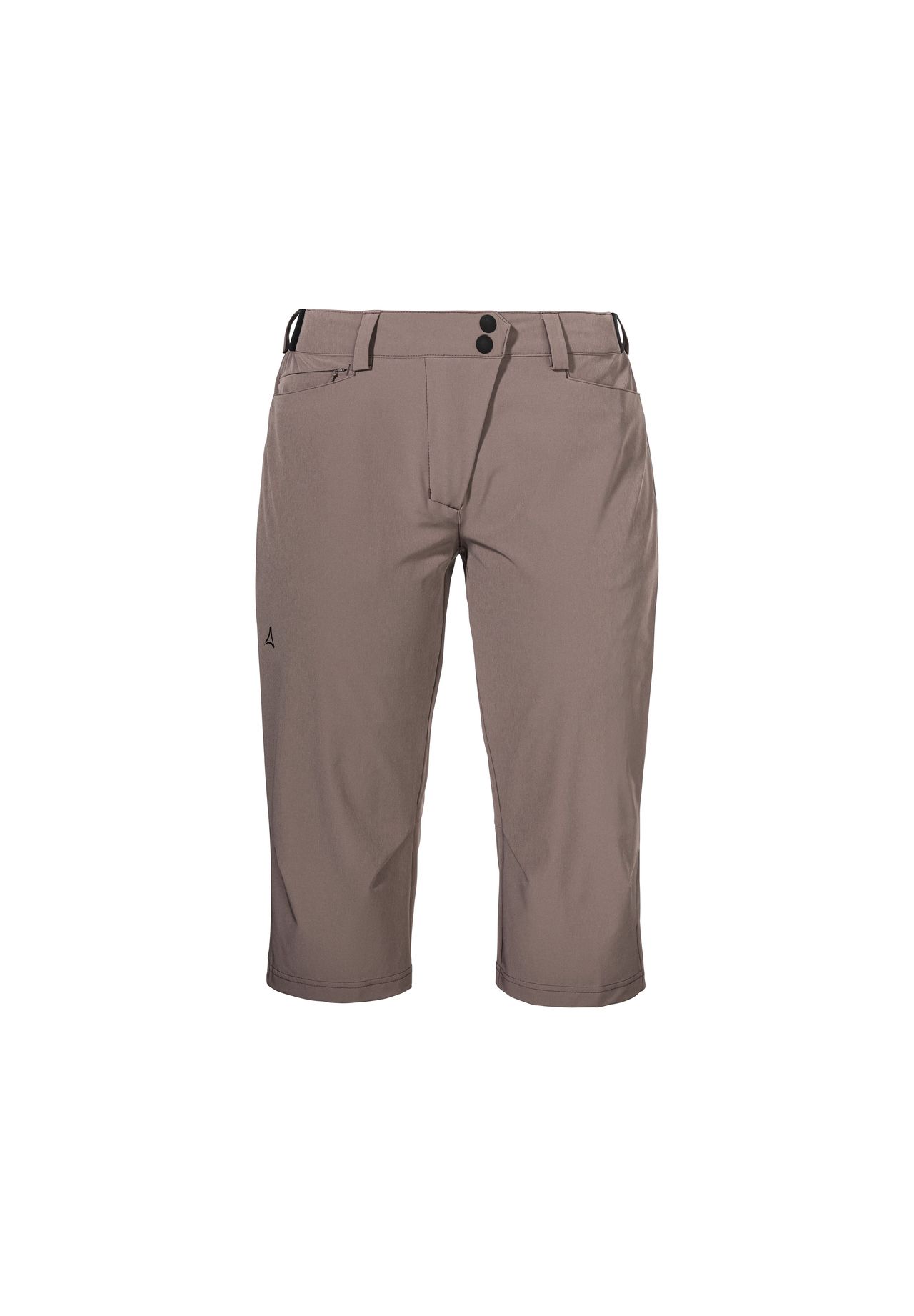Schöffel Capri-Fahrrad-Hose Wasserabweisend Für Damen Schwarz in Größe 42