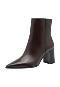Tamaris - Leder Stiefelette - Mahagony