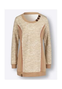 Witt - Sweatshirt - camel-weiß-meliert