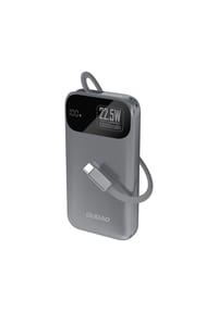 COFI - Dudao K31 10000 mAh 22,5 W PD Powerbank mit integriertem Kabel – Grau - 