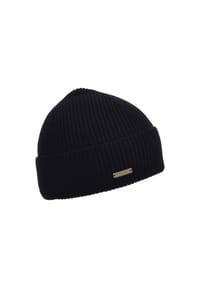 SEEBERGER - Wollmütze, Label, für Damen - 10 BLACK