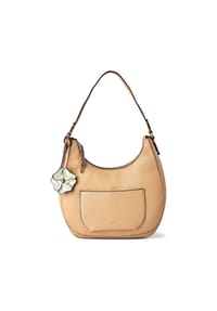 Gabor® SOFIANA - Schultertasche, Blütenanhänger, für Damen - CAMEL
