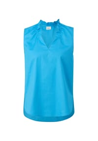 s.Oliver BLACK LABEL - Blusentop, V-Ausschnitt, für Damen - 6430  BLUE GREEN