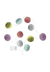 REMEMBER® - Papier-Lichterkette "Yazz" - MEHRFARBIG
