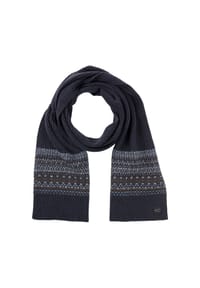 camel active - Strickschal aus reiner Wolle - Navyblau