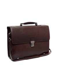 The Chesterfield Brand Salvatore - Salvatore Aktentaschen Messenger Leder 42 cm Laptopfach - brown