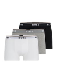 BOSS - Pants, 3er-Pack, Baumwollmix, Logo-Bund, für Herren - 001 BLACK