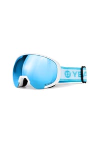 YEAZ - Ski- und Snowboard-Brille hellblau/matt weiß BLACK RUN - blau