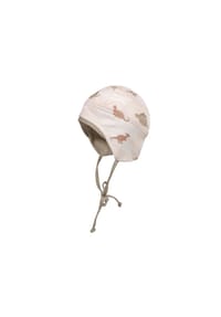 maximo® - NEWBORN-Mütze, ausgenäht Jersey bedruckt, UV 15 - beige-dino