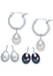 VALERO PEARLS Damen Ohrringe aus 925/- Sterling Silber in Silber mit Süßwasser-Zuchtperle Bild 2