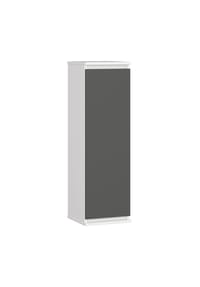 Akord - CLP Wandvitrine - weiß/graphitgrau