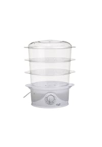 COFI - Adler AD 633 Dampfgarer 800W - mit 3 Behältern, 9L & Reisschale - 