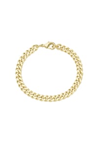 JACQUES CHARREL - Armband massiv/diamantiert, hochwertige Kupfer Zink Legierung - gold