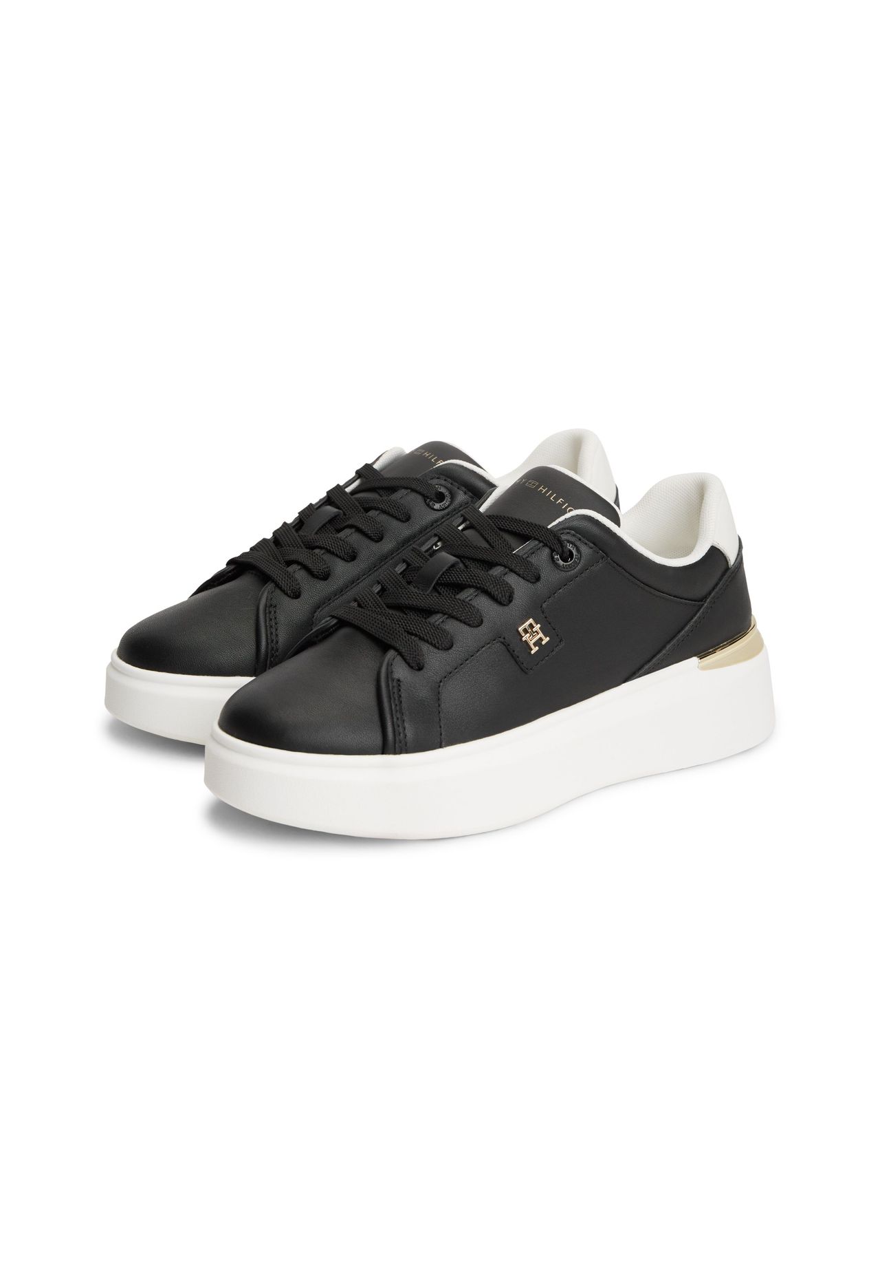 Tommy Hilfiger Sneaker, Leder, FüR Damen, Schwarz, 41