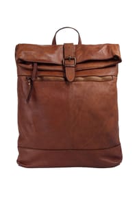forty° - Rucksack Echt Leder, Made In Italy - cognac