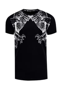 RUSTY NEAL® - T-Shirt mit coolem Adler-Print - Grau