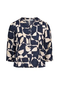 BETTY & CO - Shirtbluse, 3/4-Arm, für Damen - 8811 BLUE/CREAM