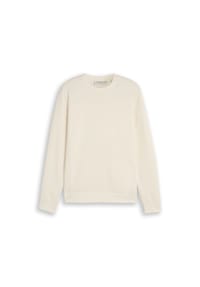 DENIM TOM TAILOR - Sweatshirt, Rippbündchen, für Herren - 10348 GARDEN WHIT