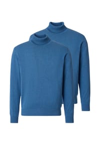 redmond - Rollkragenshirt 2er Pack Basic - Beige