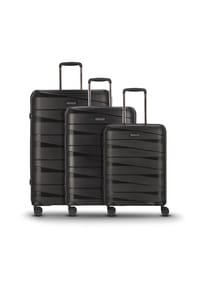 REDOLZ Essentials 10 - Essentials 10 3-SET 4 Rollen Kofferset 3-teilig - black-metallic 2
