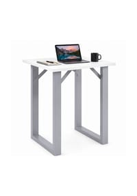 VCM. - Bartisch 80x80 cm, Tresen, Stehtisch, hoher Tisch, Bartresen, Hochtisch - Xona - Schwarz / Anthrazit