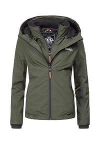 MARIKOO® - Übergangsjacke Erdbeere - Anthracite