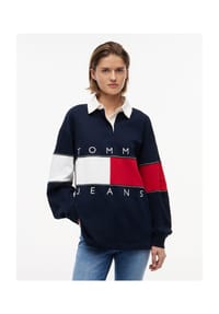 TOMMY Jeans - Pullover, Baumwolle, für Damen - C1G BLUE