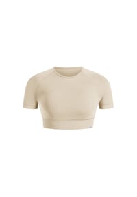 SMILODOX - Crop Shirt Elna - Khaki