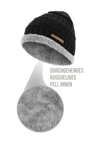 normani® - Winter Fellmütze Kebili - Braun/Braun