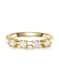 GLANZSTÜCKE MÜNCHEN - Damen Ring aus 925/- Sterling Silber in Gelbgold mit Zirkonia - gelbgold