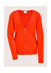 MADELEINE - Elegante Viskosejacke mit Reißverschluss - berber