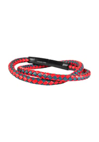 Adelia's Men Bold Style - Armband – Wickelarmband aus Leder 43 cm - schwarz