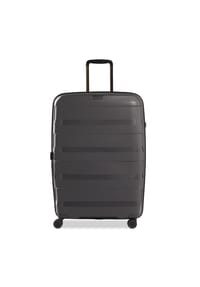 Stratic STRAW+ - 4-Doppelrollen-Trolley, Hartschale, Teleskopstange, TSA-Zahlenschloss - DARK GREY
