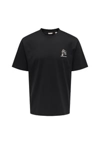 ONLY & SONS - T-Shirt Fred, Baumwolle, für Herren - 187679002 BLACK