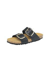 MANGUUN - Pantoletten, Leder, für Damen - 35301 SCHWARZ_SIL.
