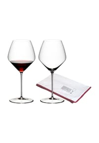RIEDEL Pinot Noir /  Nebbiolo Gläser + Poliertuch Veloce 763 ml 2er Set transparent - VELOCE - transparent