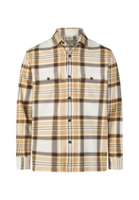 pierre cardin - Hemd aus weichem Baumwollflanell - Elfenbein