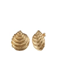 HAZE & GLORY - Ohrringe Ohrstecker Mutiara Muschel Vergoldet - Gold