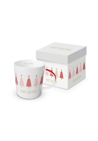 ppd - Henkelbecher Tree Parade, in Geschenkbox, 350 ml - Mehrfarbig