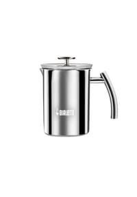 BIALETTI - Milchaufschäumer Cappuccinatore Induktion 330 ml, Edelstahl, Silber - Silber