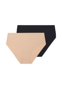 SIMONE PÉRÈLE - Taillen Slip 2er Pack Uniq - Schwarz / beige
