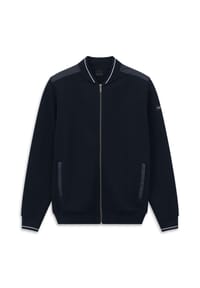bugatti - Sweatjacke, Stehkragen, für Herren - 390 MARINE