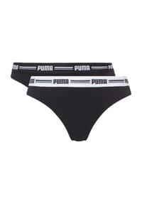 PUMA® - String, 2er-Pack, sportiv, Marken-Bund, für Damen - 200 BLACK