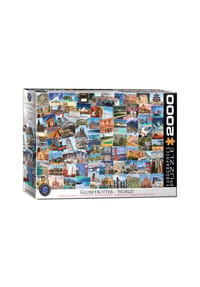 eurographics - Puzzle Sehenswürdigkeiten der Welt, 2000 Teile, 67.6 x 96.8 cm - 